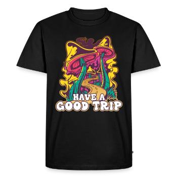 Trippy Champignons De Champignon - T-shirt Premium bio Homme - noir - Devant - Nico (187cm)