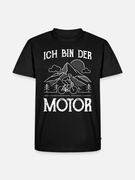 Ich bin der Motor - Männer Premium Bio T-Shirt - Schwarz