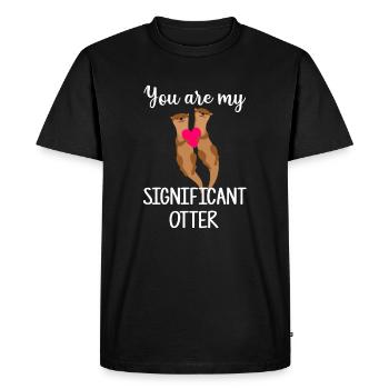 You Are My Significant Otter, otter - T-shirt Premium bio Homme - noir - Devant - Nico (187cm)