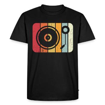 Vinly Disques vinyles - T-shirt Premium bio Homme - noir - Devant - Nico (187cm)