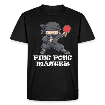 Ping Pong Master ping-pong ping-pong cadeau - T-shirt Premium bio Homme - noir - Devant - Nico (187cm)