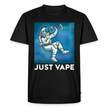 Juste Vape Steam Cadeau - T-shirt Premium bio Homme - noir - Devant - Nico (187cm)