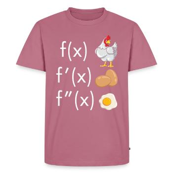 Mathematiker Integral Mathe Spruch Ableitung leich - Männer Premium Bio T-Shirt - Mauve - Vorne - Nico (187cm)