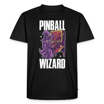 Pinball Wizard Retro Games Cadeau - T-shirt Premium bio Homme - noir - Devant - Nico (187cm)