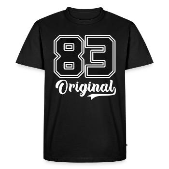 83 Original - 1983 - 40 Years Birthday - Men's Premium Organic T-Shirt - black - Front - Nico (187cm)