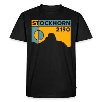 Randonnée dans le Stockhorn, Oberland bernois, randonnée à Thoune - T-shirt Premium bio Homme - noir - Devant - Nico (187cm)