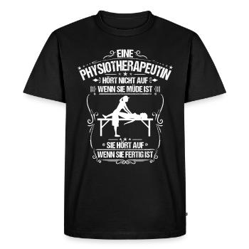 Physiothérapeute Physiothérapeute Physiothérapie - T-shirt Premium bio Homme - noir - Devant - Nico (187cm)
