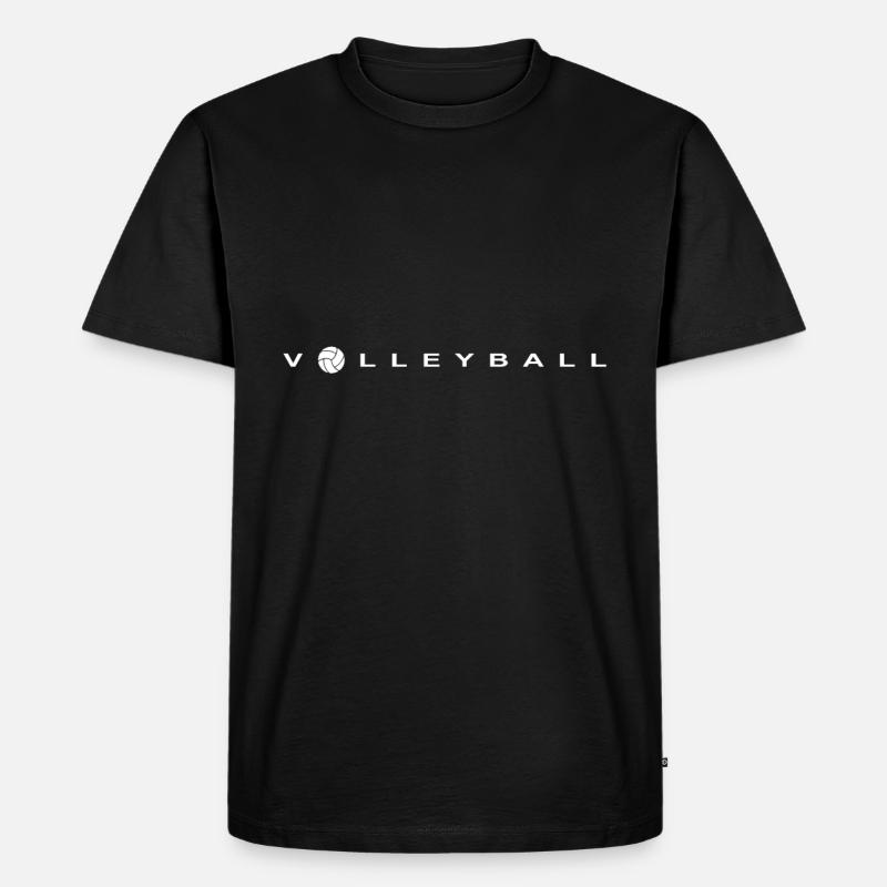 Volleyball, Geschenk, Geschenkidee - Männer Premium Bio T-Shirt - Schwarz
