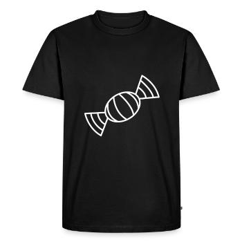 Bonbons bonbons Halloween - T-shirt Premium bio Homme - noir - Devant - Nico (187cm)