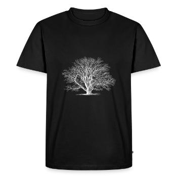 Arbre arbre - T-shirt Premium bio Homme - noir - Devant - Nico (187cm)