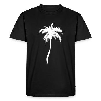 Palmier palmier - T-shirt Premium bio Homme - noir - Devant - Nico (187cm)