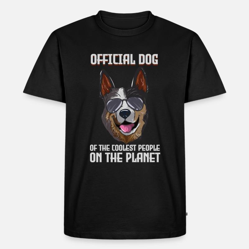 Australian Cattle Dog - Männer Premium Bio T-Shirt - Schwarz