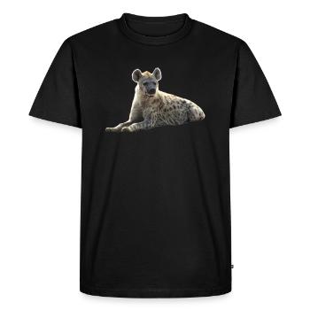 Hyena - Predator - Kenya - Africa - Men's Premium Organic T-Shirt - black - Front - Nico (187cm)
