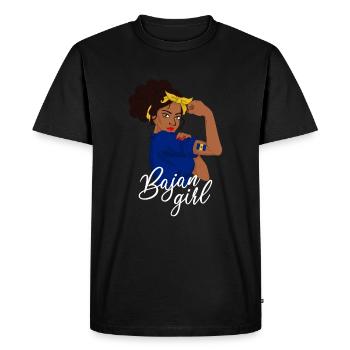 fille de la barbade, bajan barbade - T-shirt Premium bio Homme - noir - Devant - Nico (187cm)
