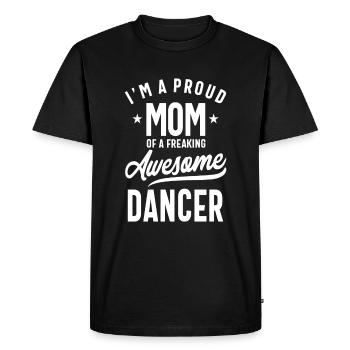 Fière maman d'un danseur génial | Cadeau de mère - T-shirt Premium bio Homme - noir - Devant - Nico (187cm)