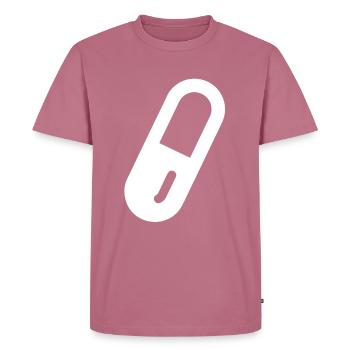 Pille Medizin Medikament - Männer Premium Bio T-Shirt - Mauve - Vorne - Nico (187cm)