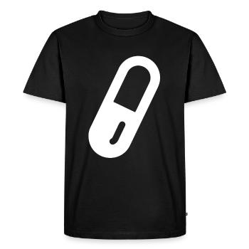 Médicament pilule - T-shirt Premium bio Homme - noir - Devant - Nico (187cm)