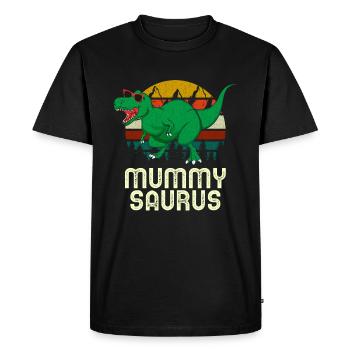 Mummy Saurus Rex Mummy Dinosaur Mummysaurus - Men's Premium Organic T-Shirt - black - Front - Nico (187cm)
