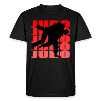 Judo - T-shirt Premium bio Homme - noir - Devant - Nico (187cm)