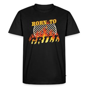 Barbecue BBQ - T-shirt Premium bio Homme - noir - Devant - Nico (187cm)