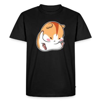 Hamster Shirt | Golden Hamster Lover Rodent Pet - Men's Premium Organic T-Shirt - black - Front - Nico (187cm)