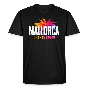 Mallorca Palmen Party - Männer Premium Bio T-Shirt - Schwarz - Vorne - Nico (187cm)