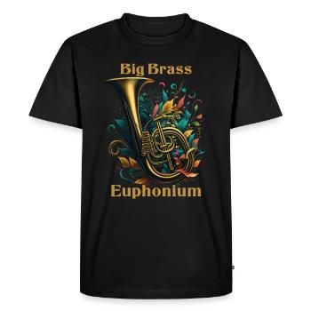 Euphonium Eufonium Cuivre Tuba Horn Dicton - T-shirt Premium bio Homme - noir - Devant - Nico (187cm)