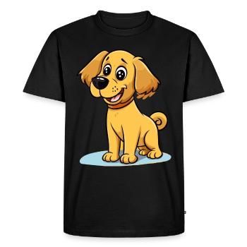 Conception de chien mignon pour les propriétaires de chiens - T-shirt Premium bio Homme - noir - Devant - Nico (187cm)