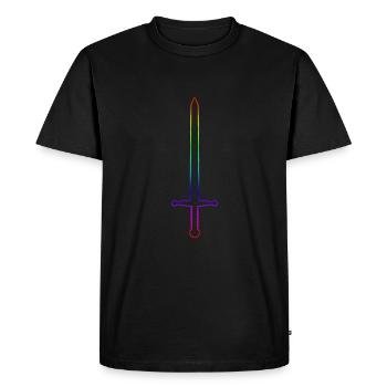 Épée - T-shirt Premium bio Homme - noir - Devant - Nico (187cm)