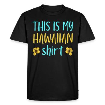 This is my hawaiian shirt, Pineapple - Men's Premium Organic T-Shirt - black - Front - Nico (187cm)