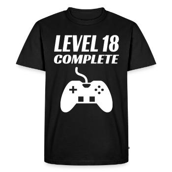 18 ans d’anniversaire gaming gamer cadeau - T-shirt Premium bio Homme - noir - Devant - Nico (187cm)