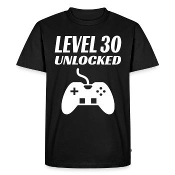 30e anniversaire cadeau de gamer - T-shirt Premium bio Homme - noir - Devant - Nico (187cm)