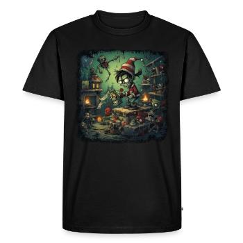 Zombie Imp Factory - Creepy - Men's Premium Organic T-Shirt - black - Front - Nico (187cm)