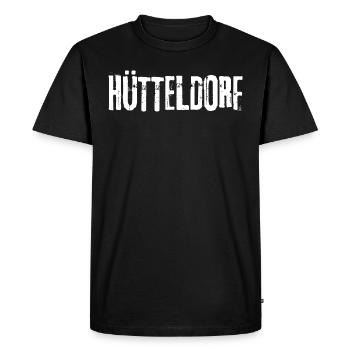 hütteldorf Rapid Ultras Football Vienne - T-shirt Premium bio Homme - noir - Devant - Nico (187cm)