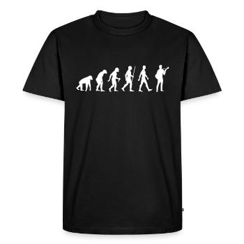 Guitar player evolution guitarist guitar - Men's Premium Organic T-Shirt - black - Front - Nico (187cm)