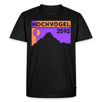 Hochvogel Hike Tour Berg Riss Allgäu Alps - Men's Premium Organic T-Shirt - black - Front - Nico (187cm)