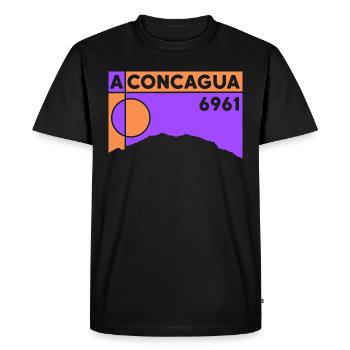Cerro Aconcagua Trekking Escalade Argentine - T-shirt Premium bio Homme - noir - Devant - Nico (187cm)
