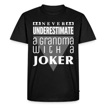 Rommè Rommee cadeau double tête Rummikub Rummy - T-shirt Premium bio Homme - noir - Devant - Nico (187cm)