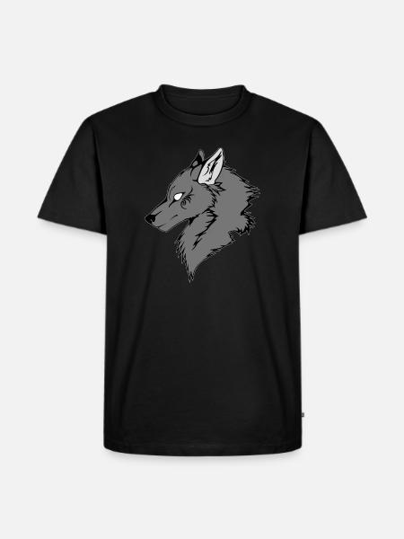 Grey Wolf - Men's Premium Organic T-Shirt - black
