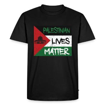 Palestinian Lives Matter Free Palestine Flag Gaza - T-shirt Premium bio Homme - noir - Devant - Nico (187cm)