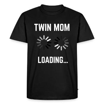 Géme jumeaux Jumeaux Loading Grossesse - T-shirt Premium bio Homme - noir - Devant - Nico (187cm)