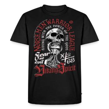 Norsemen League - Männer Premium Bio T-Shirt - Schwarz - Vorne - Nico (187cm)