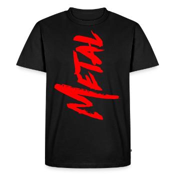 METAL Heavy Metal Death Black Rock Musique - T-shirt Premium bio Homme - noir - Devant - Nico (187cm)