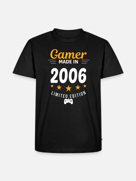 Gamer made in 2006 - Men's Premium Organic T-Shirt - black