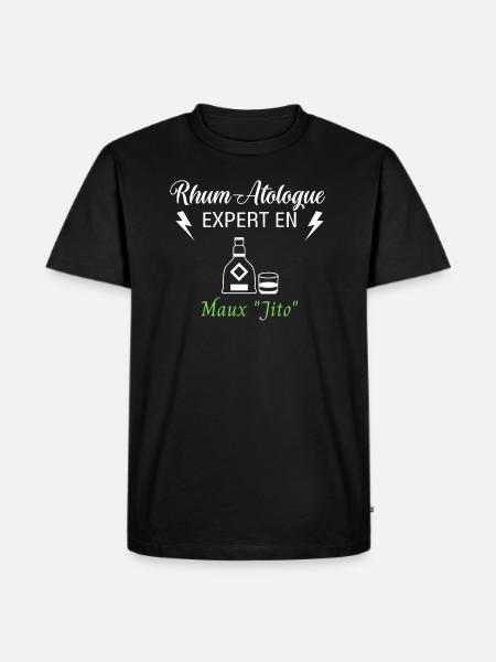 Rhum-Atologue - T-shirt Premium bio Homme - noir