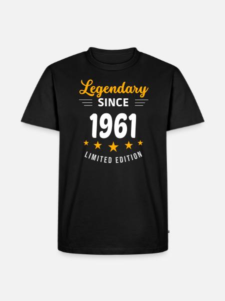 Legendary since 1961 - Men's Premium Organic T-Shirt - black