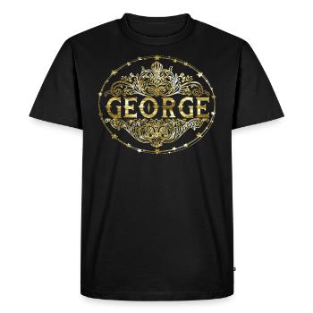George - T-shirt Premium bio Homme - noir - Devant - Nico (187cm)