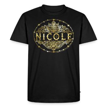 Nicole - Men's Premium Organic T-Shirt - black - Front - Nico (187cm)