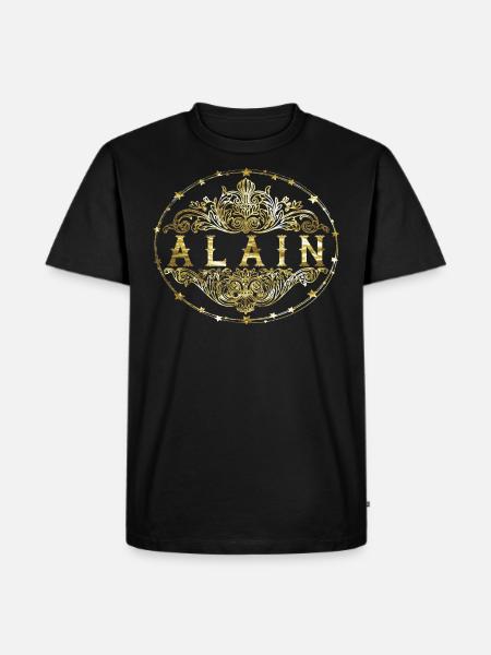 Alain - Men's Premium Organic T-Shirt - black