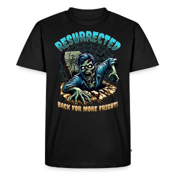 Horror - Zombie Resurrected - Men's Premium Organic T-Shirt - black - Front - Nico (187cm)